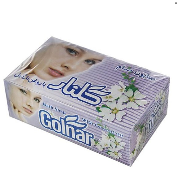 صابون گلنار با گلهای سفید بارایحه بسته 6 عدد خوشبو و تمیزکنندگی عالی