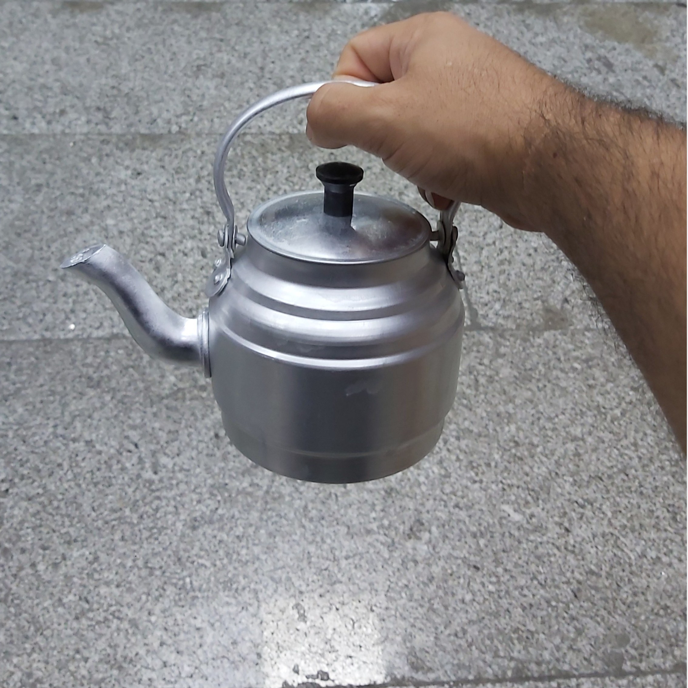 کتری تیزابی 0/75 لیتری (قوری روحی کوچک یا کتری روحی کوچک) دسته بالا سایز20