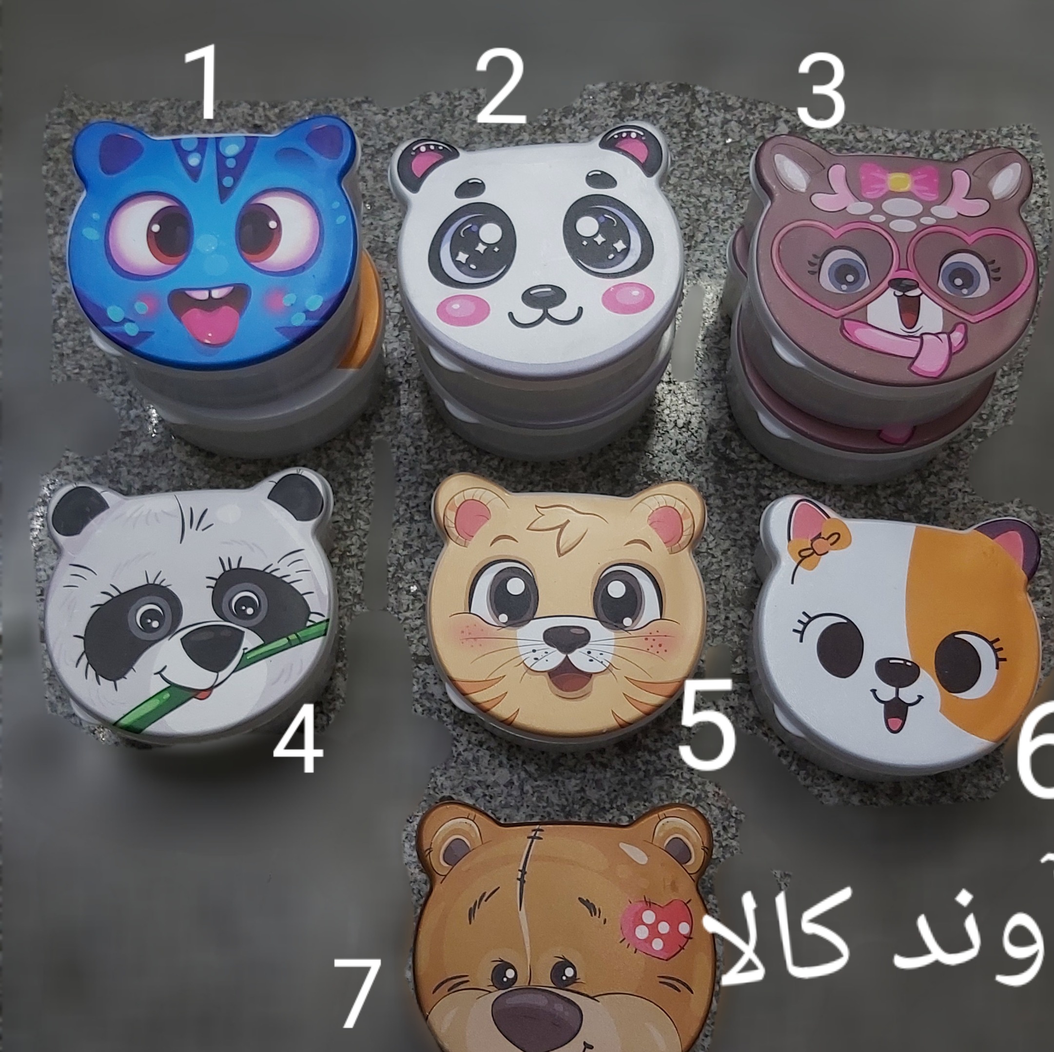 ظرف غذا 4 تکه درب دار حیوانات قابل استفاده درماکروویو فریزرظرف غذای کودک سیسمونی 4تایی.