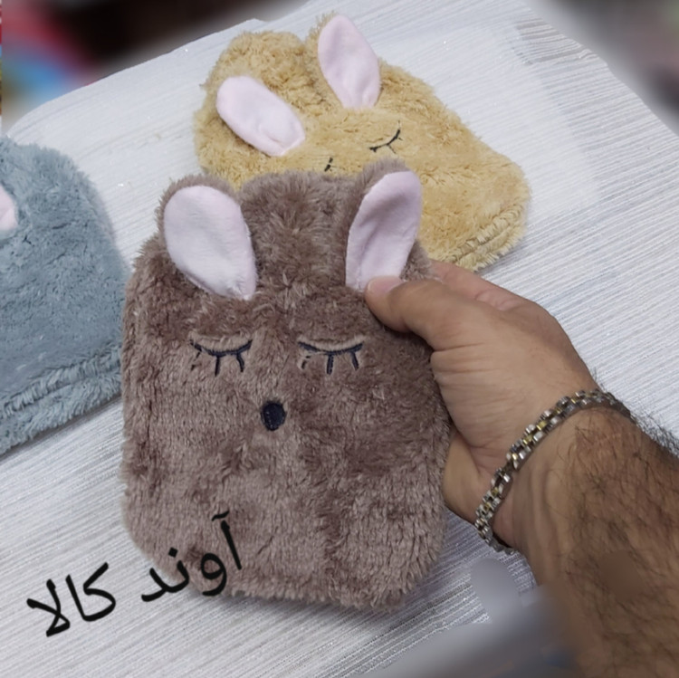 کیسه آب گرم عروسکی خزدار طرح خرگوش