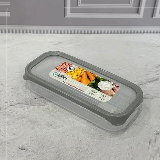 جاگوشتی مستطیل درب دار سایز بزرگ 2 تایی زیبا سازان(ظرف گوشت و مرغ فریزری) دو عدد