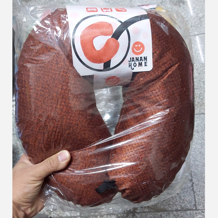 پشت گردنی پارچه ای توپُر طبی صندلی خودرو و اداری(پشتی گردنی خودرو)بالش دورگردنی Uپشتی مسافرتی