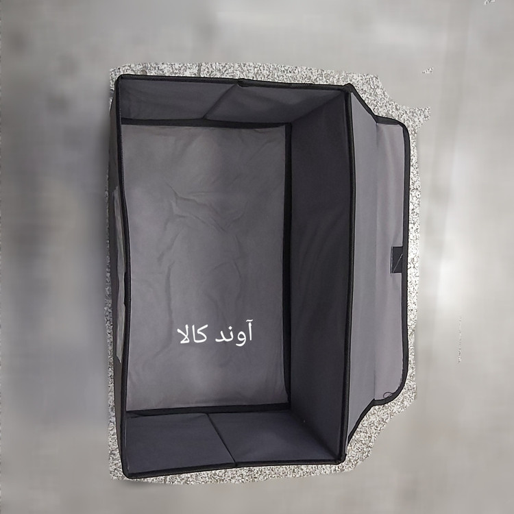 باکس همه کاره درب دار جلو تلقی دیواره مقوایی(نظم دهنده کمد و لباس) باکس چند منظوره ابعاد نوشته شده