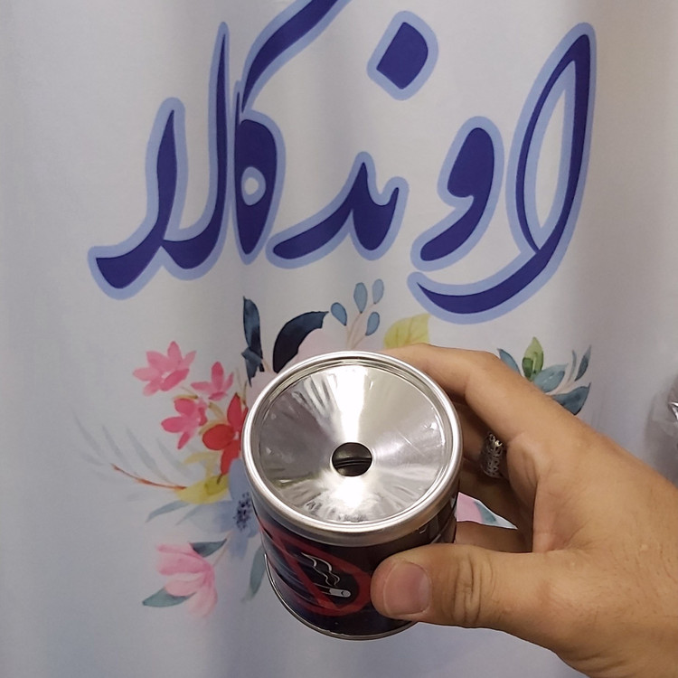 زیرسیگاری تمام فلز عکس دار(مخزن دار)