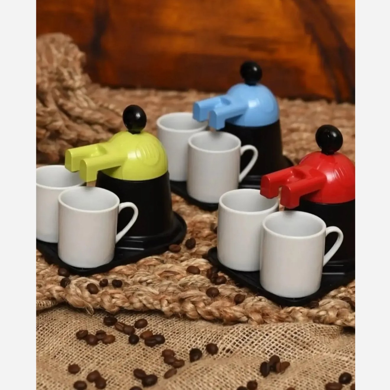 موکاپات 2 کاپ قهوه جوش دو فنجان(قهوه ساز دستی)،قهوه جوش ساده ،قهوه جوش دستی(2نفره)