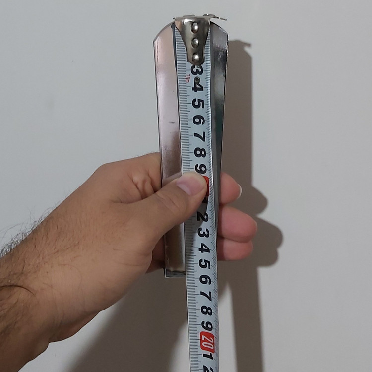 پاشنه کش استیل طول 16cm(تکی- یک عدد) به ابعاد سفارش دقت کنید