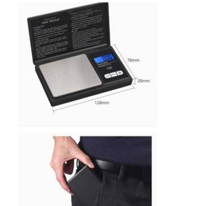 ترازو کتابی دیجیتال جیبی 500 گرمی دقت 0.01