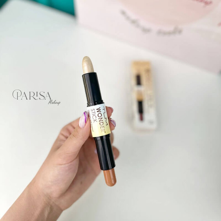 کانتور کانسیلر استیکی جامد با کیفیت روان مناسب انواع پوست پیگمنت عالی بدون ماسیدگی روشن کننده صورت و پوشاندن تیرگی جوش